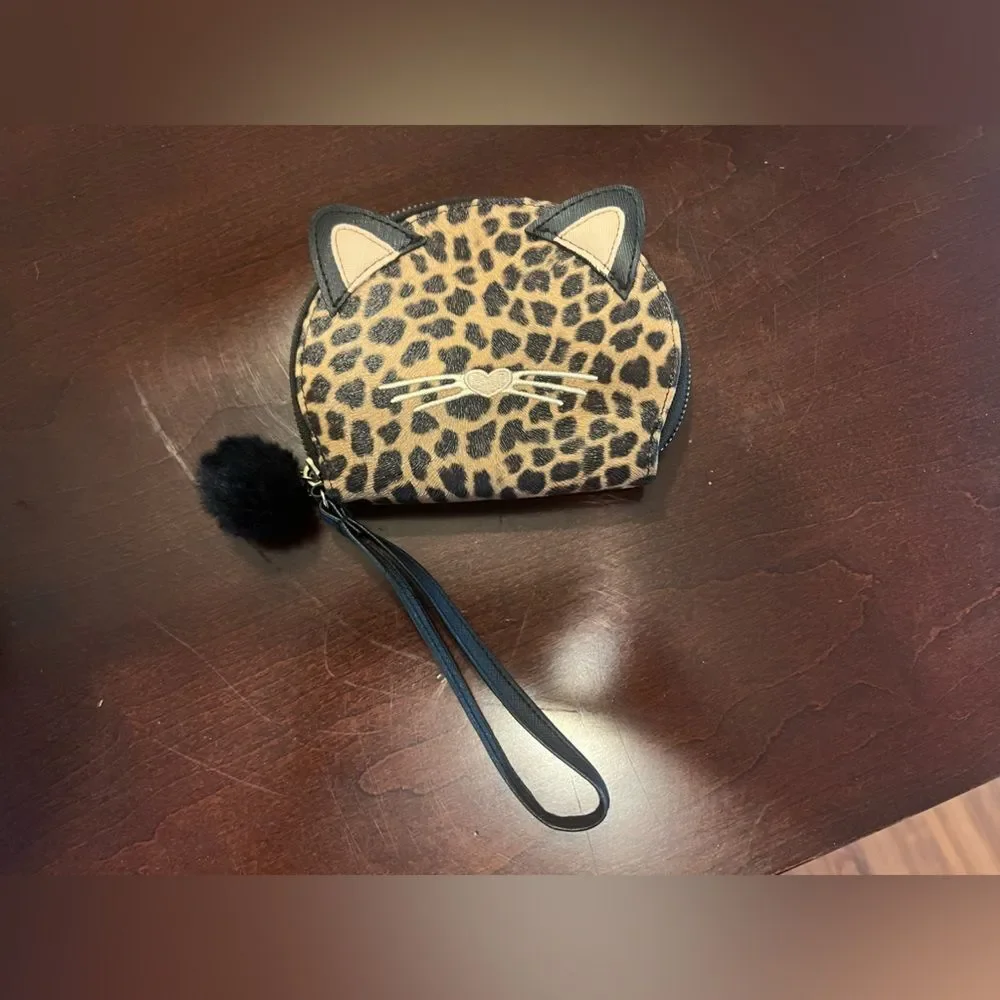Leopard Cat Ear Wristlet